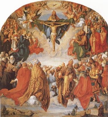 Albrecht Durer The Adoration of the Trinity (mk08) Sweden oil painting art